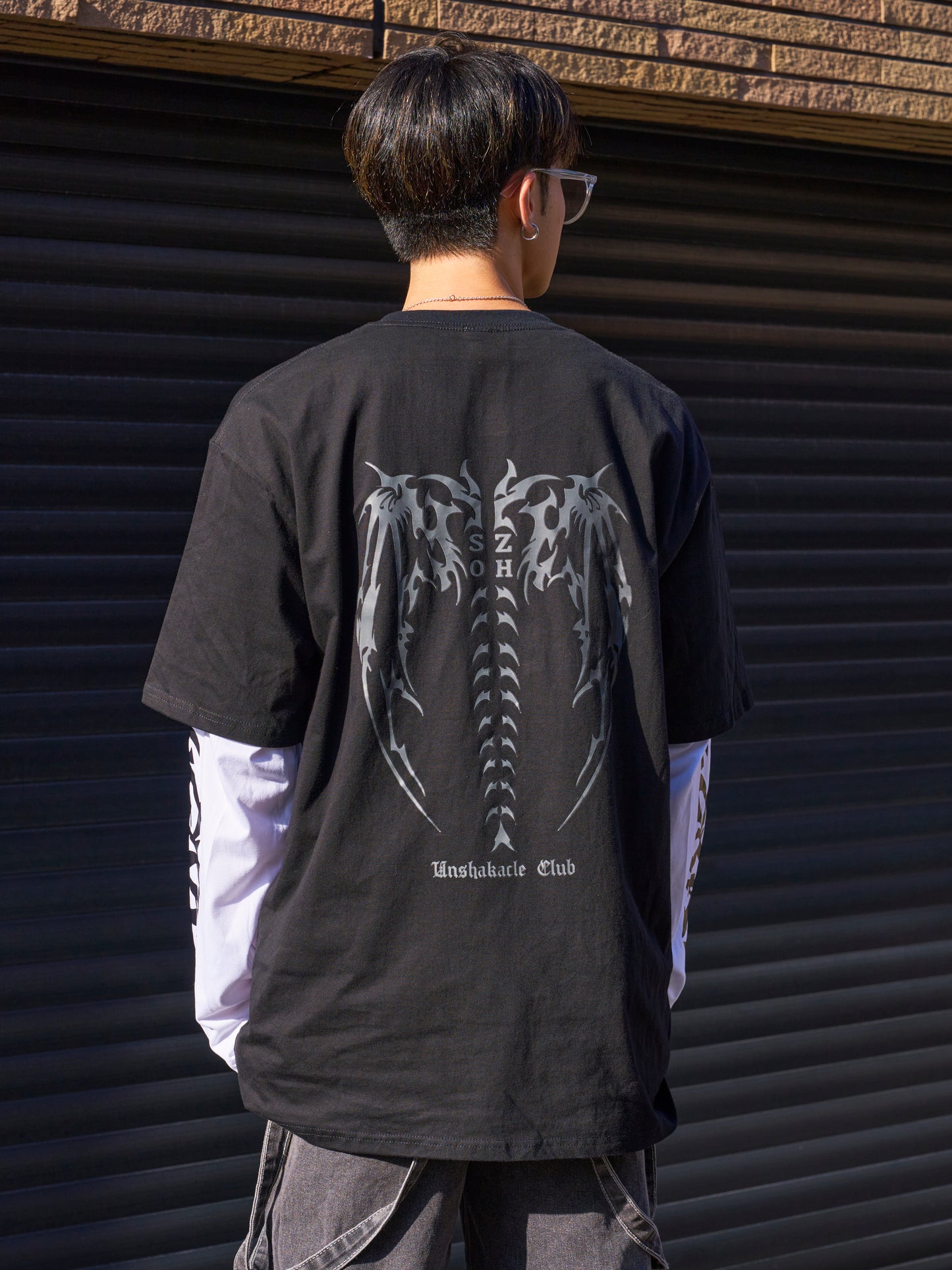 ウイングプリントTシャツ SPA08027