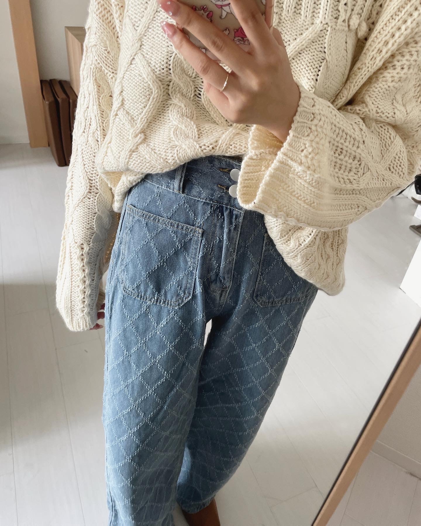 ダイヤカットデニムパンツ CPA38001