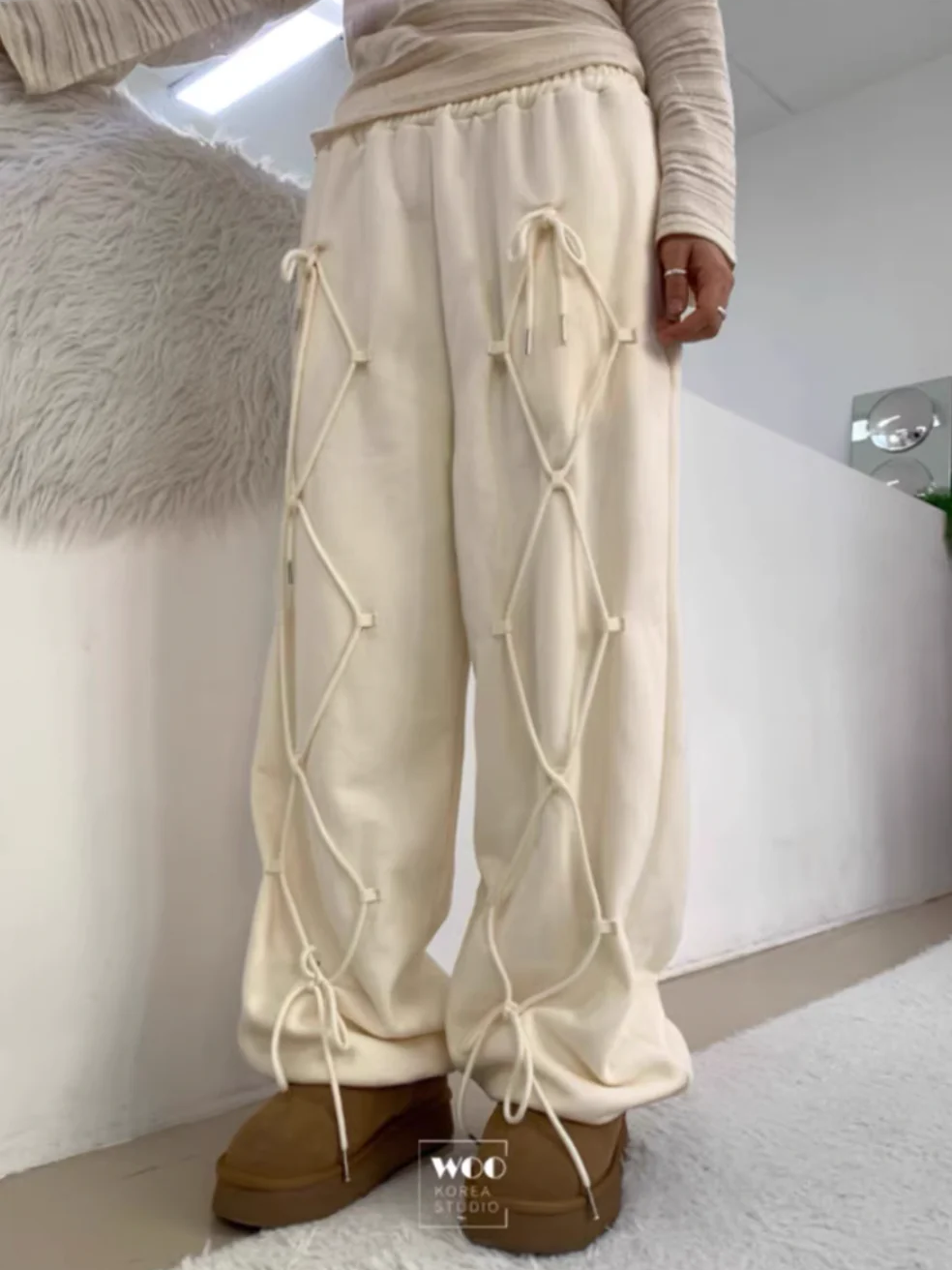 フロントリボンスウェットパンツ DPB71649