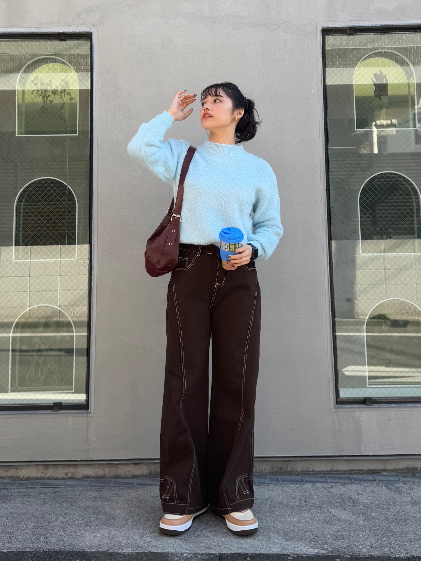 ブラウンデザインパンツ DPB47363