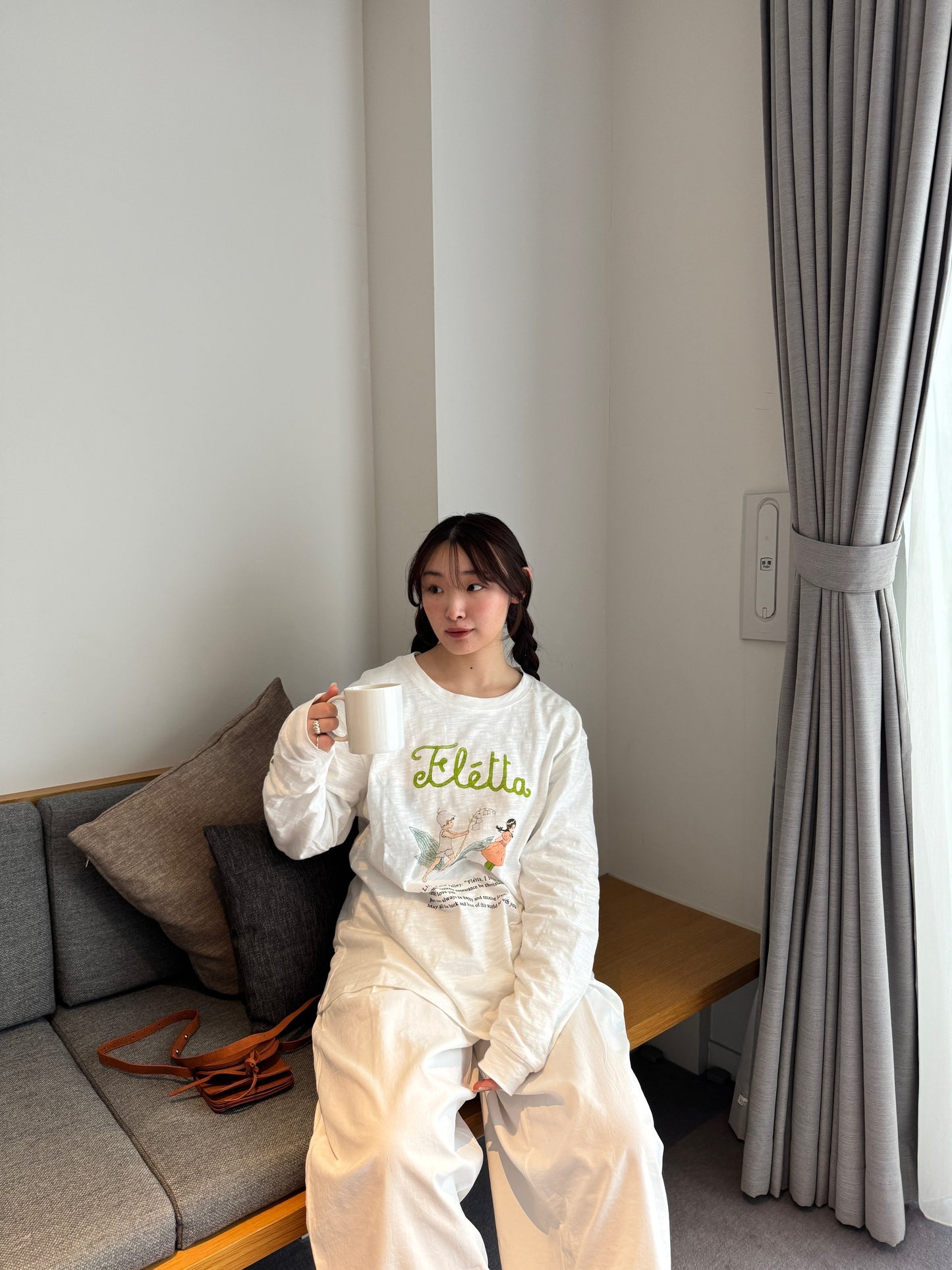 イラストプリントロングTシャツ DPB78131