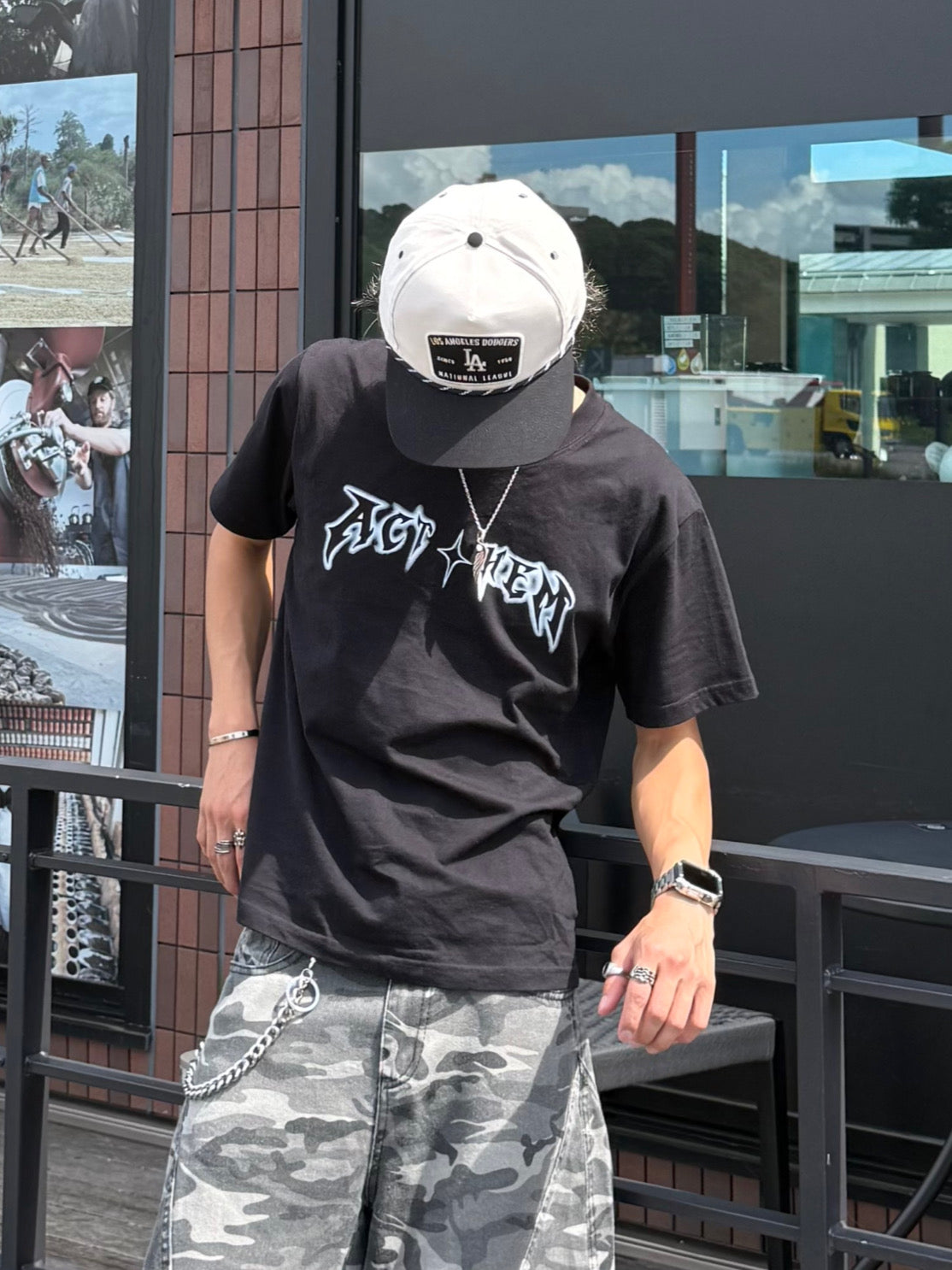 ムーンデザインバックロゴTシャツ DPB90007