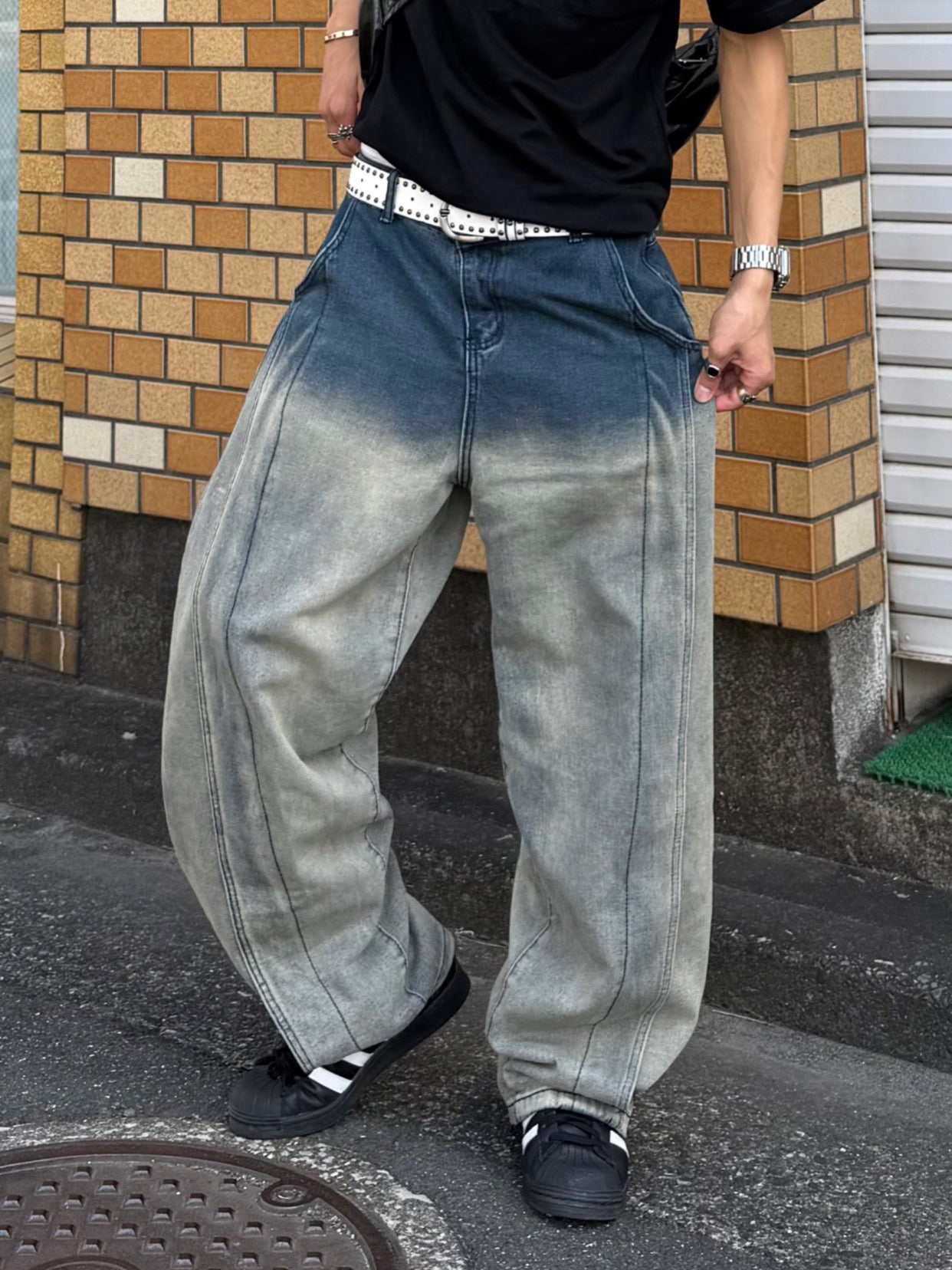 Kenshin_グラデーションバルーンデニムパンツ DPB73377