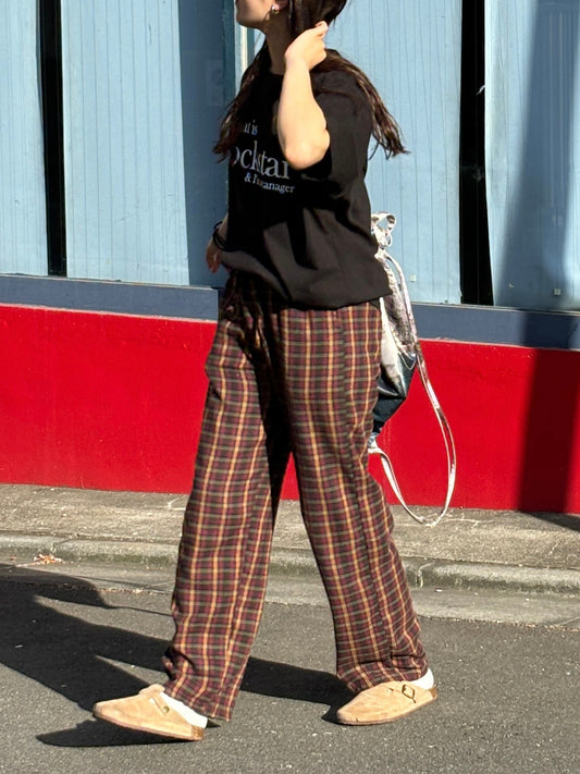 チェックルーズパンツ DPB63073