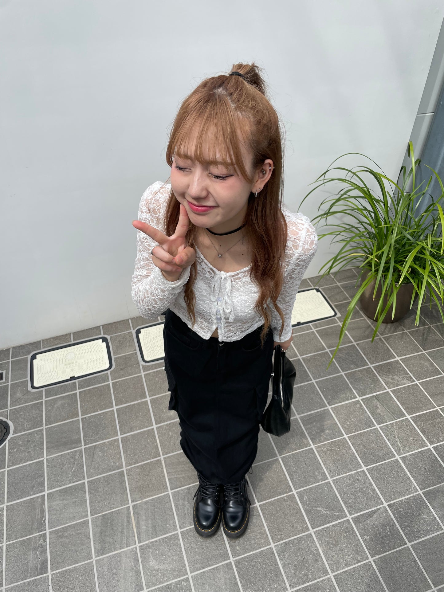 レースリボンカーディガン DPB68069