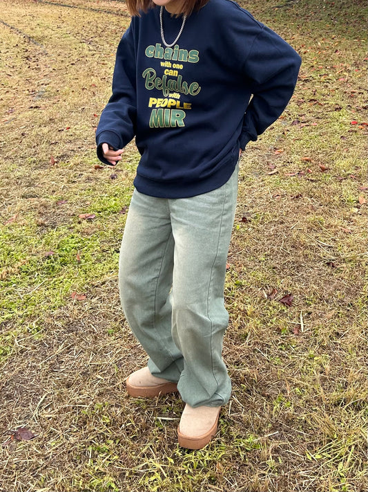 ネイビーロゴスウェット DPA61267