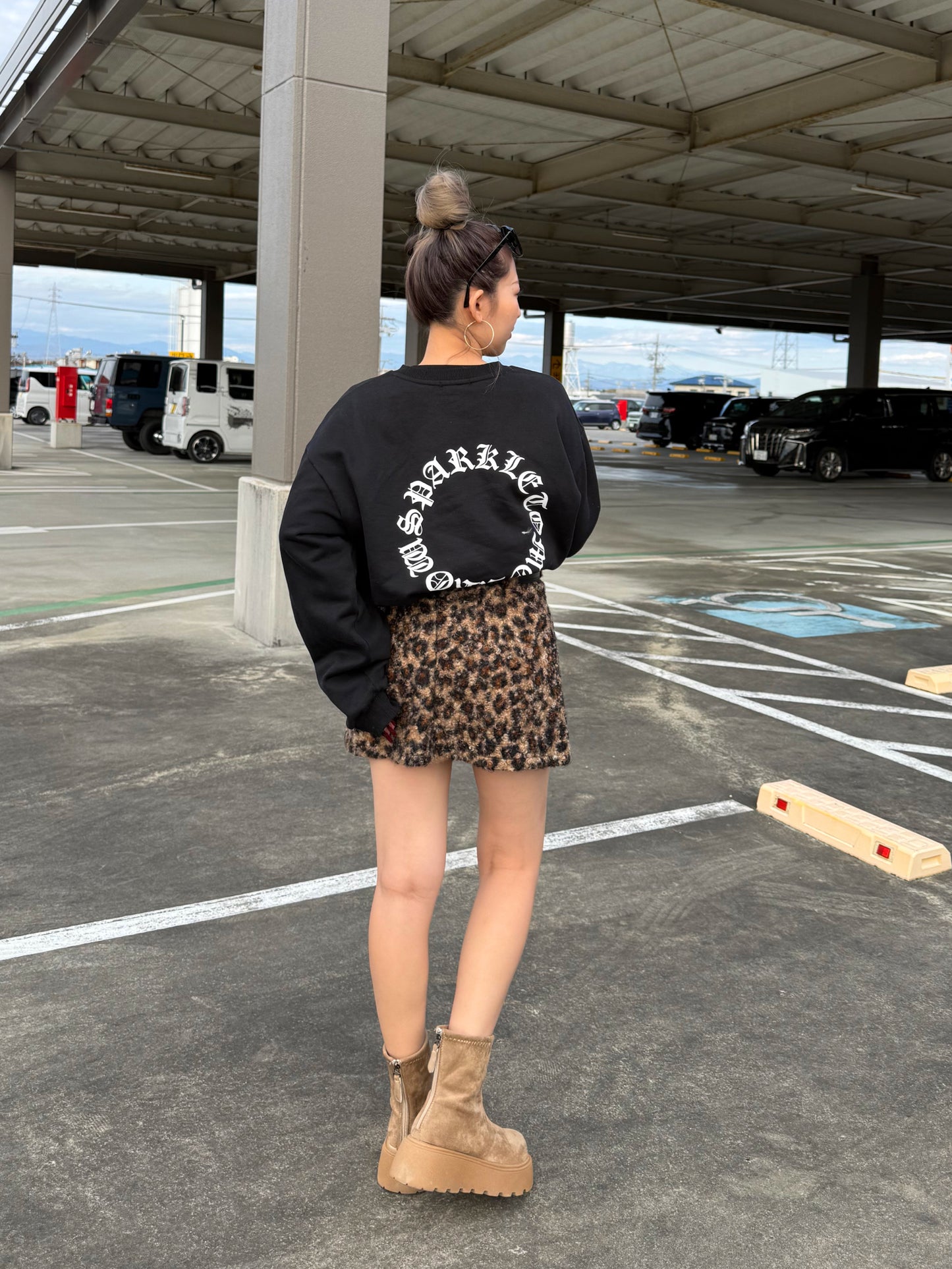 レオパードボアミニスカート DPB73536