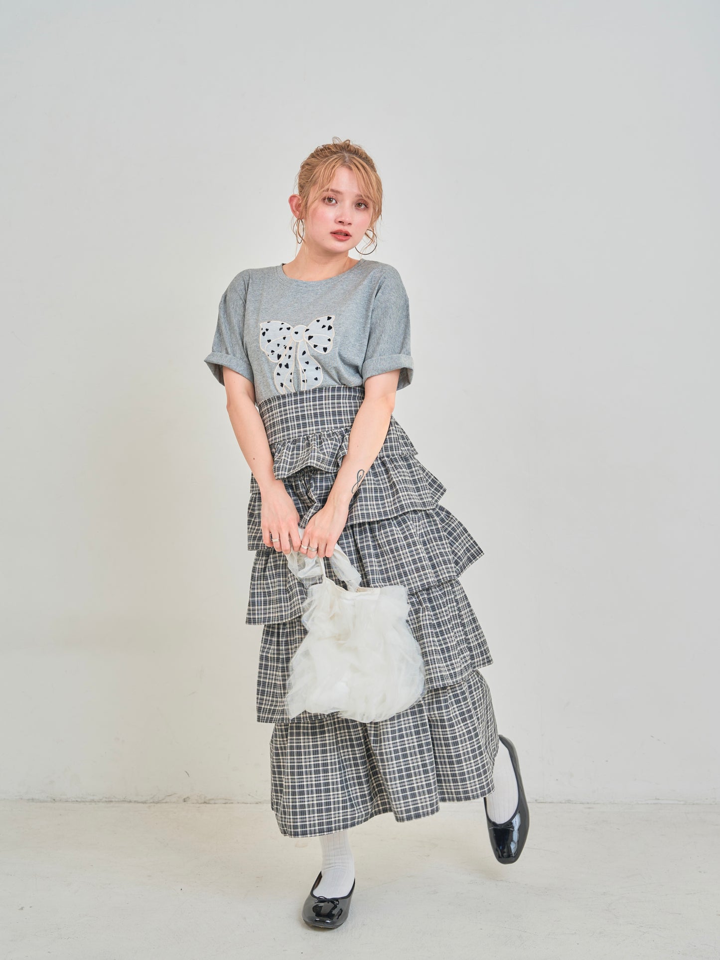 ハートリボンTシャツ DPB75068