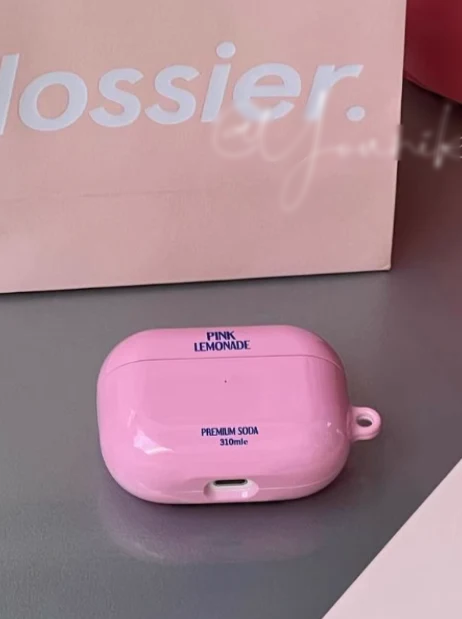 ロゴピンクairpodsケース CPA44010