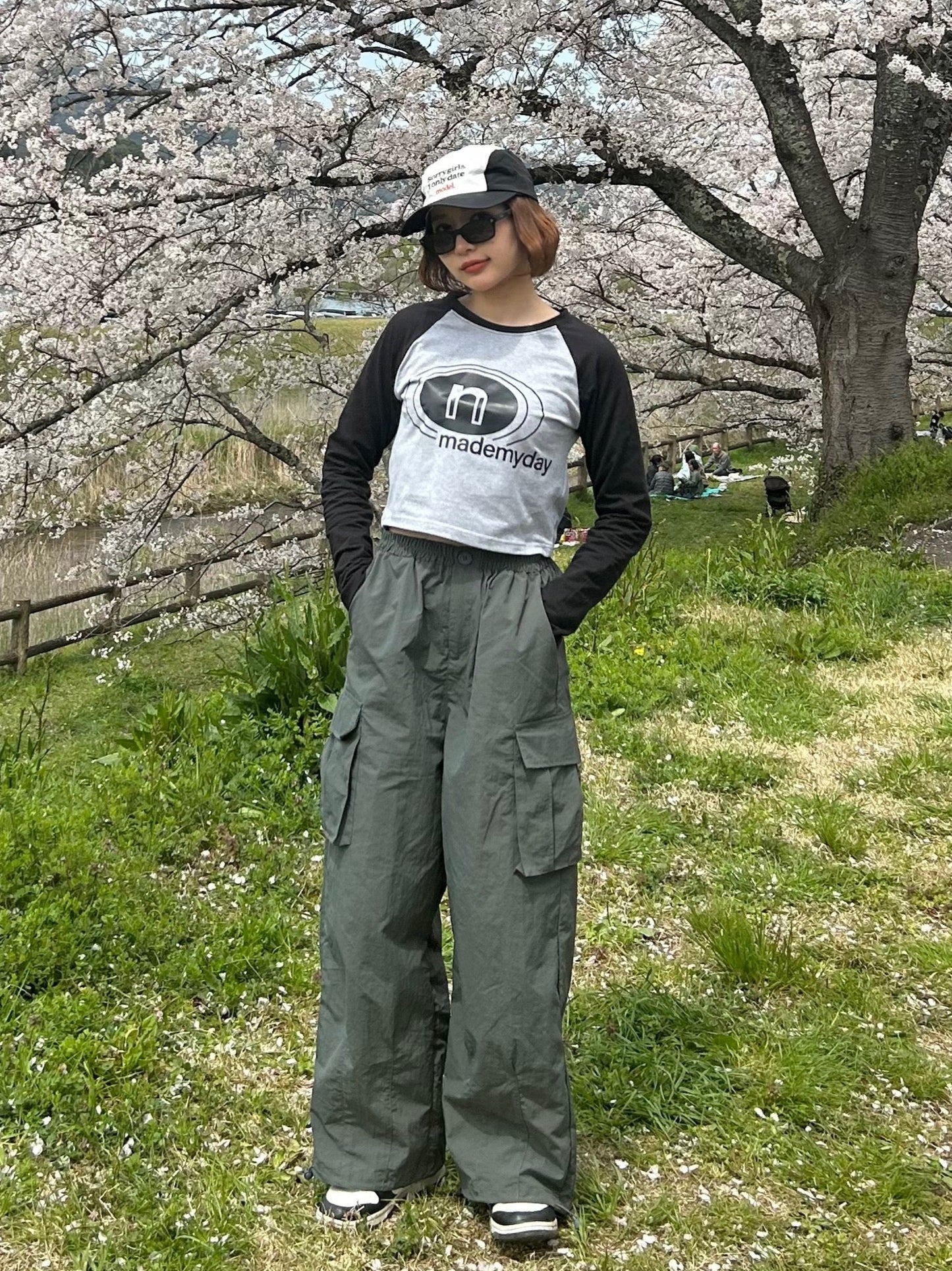 ラグランクロップドTシャツ DPA61366