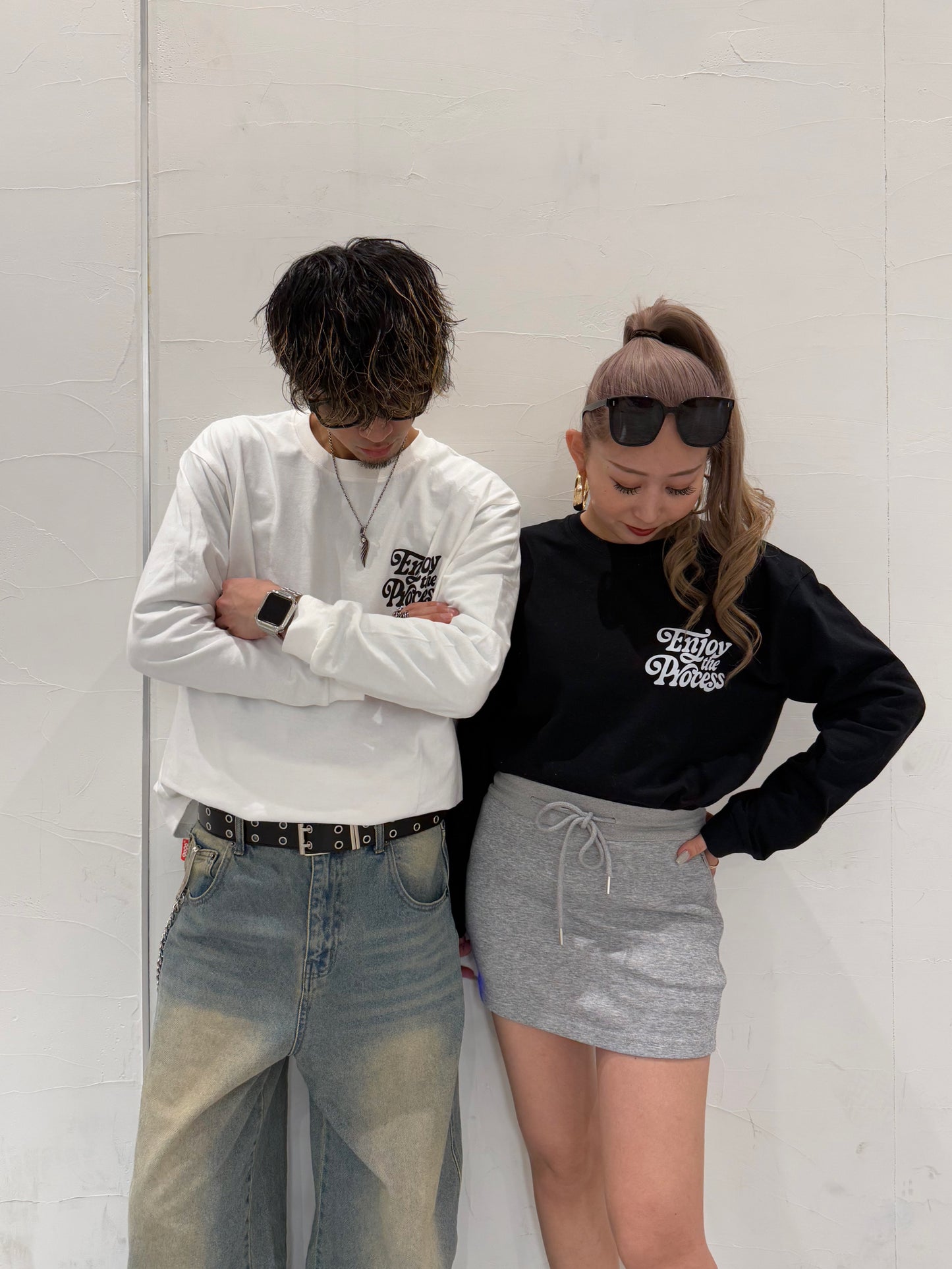 ユニセックスロゴロングスリーブTシャツ DPB73254