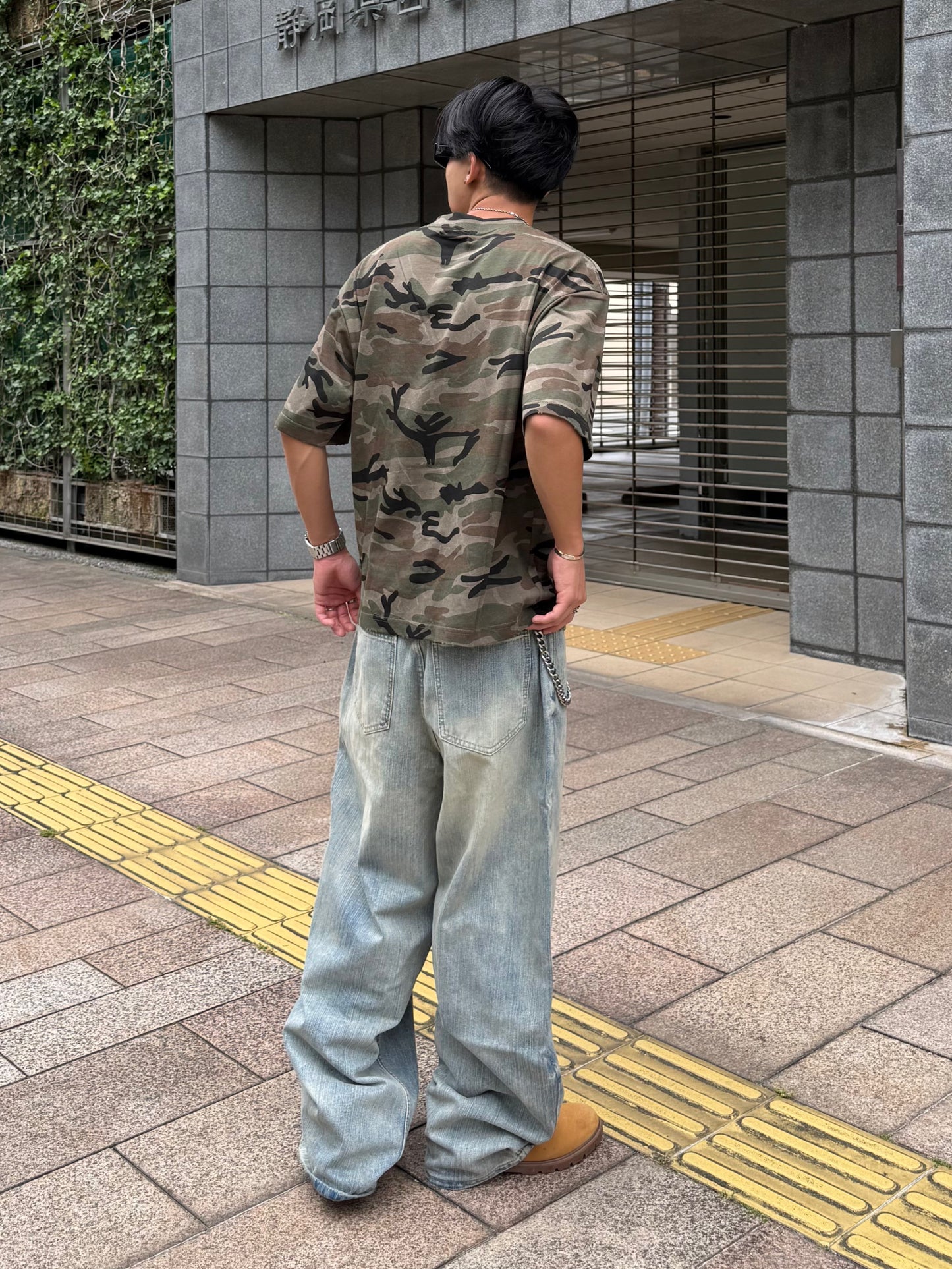 カモフラオーバーTシャツ DPB90228