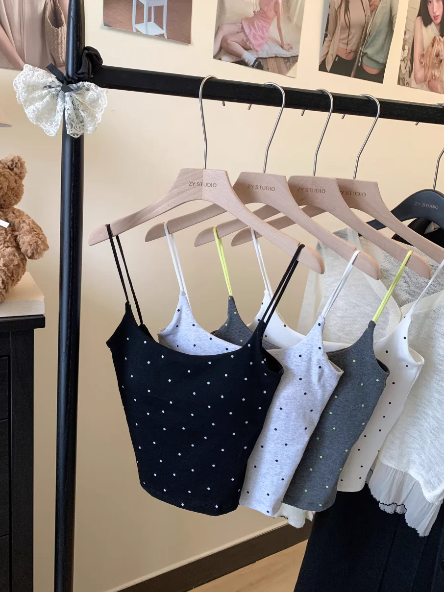 カップ付きドットキャミソール DPB71719