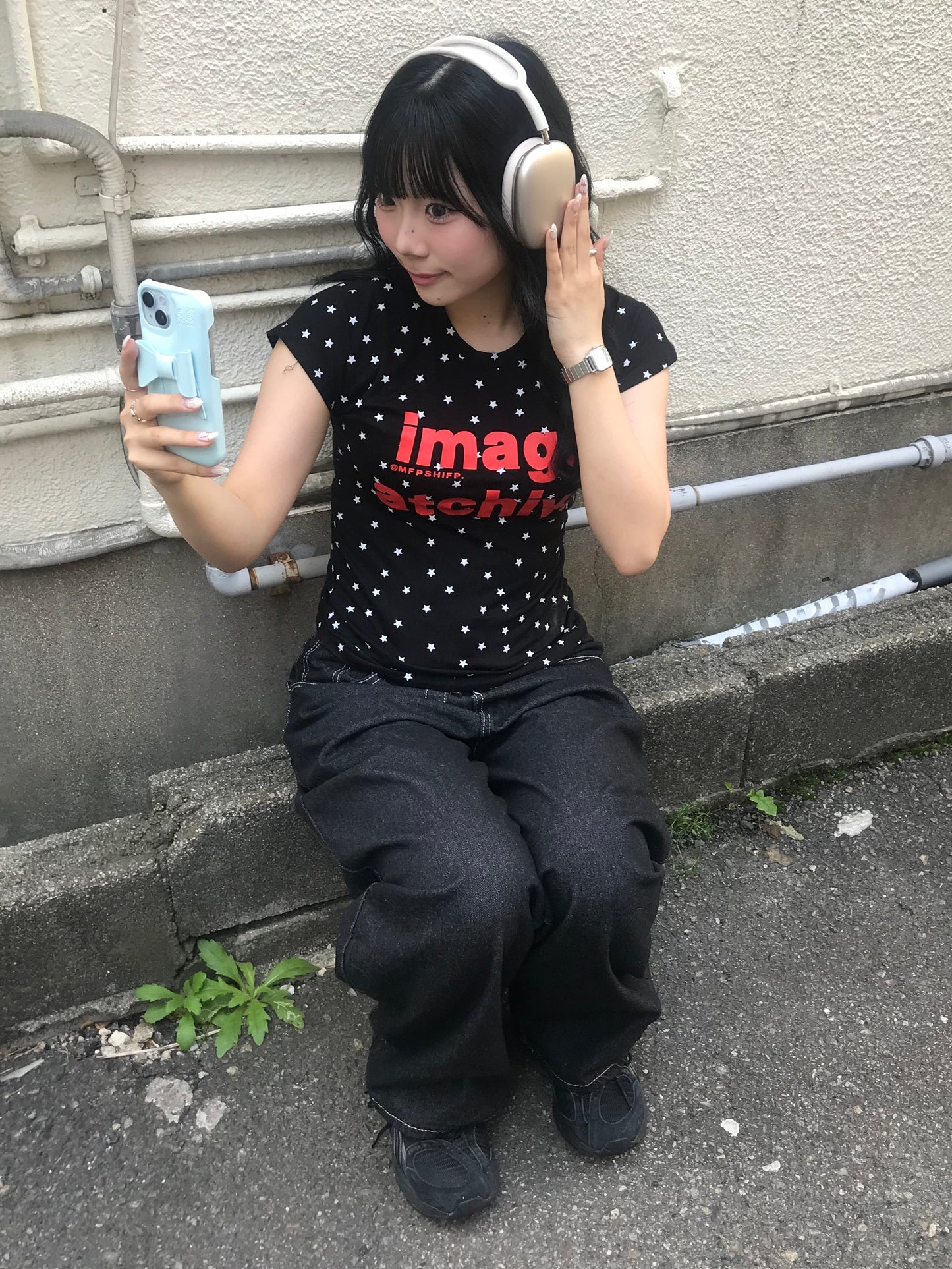 ブラックスターフィットTシャツ DPB89249