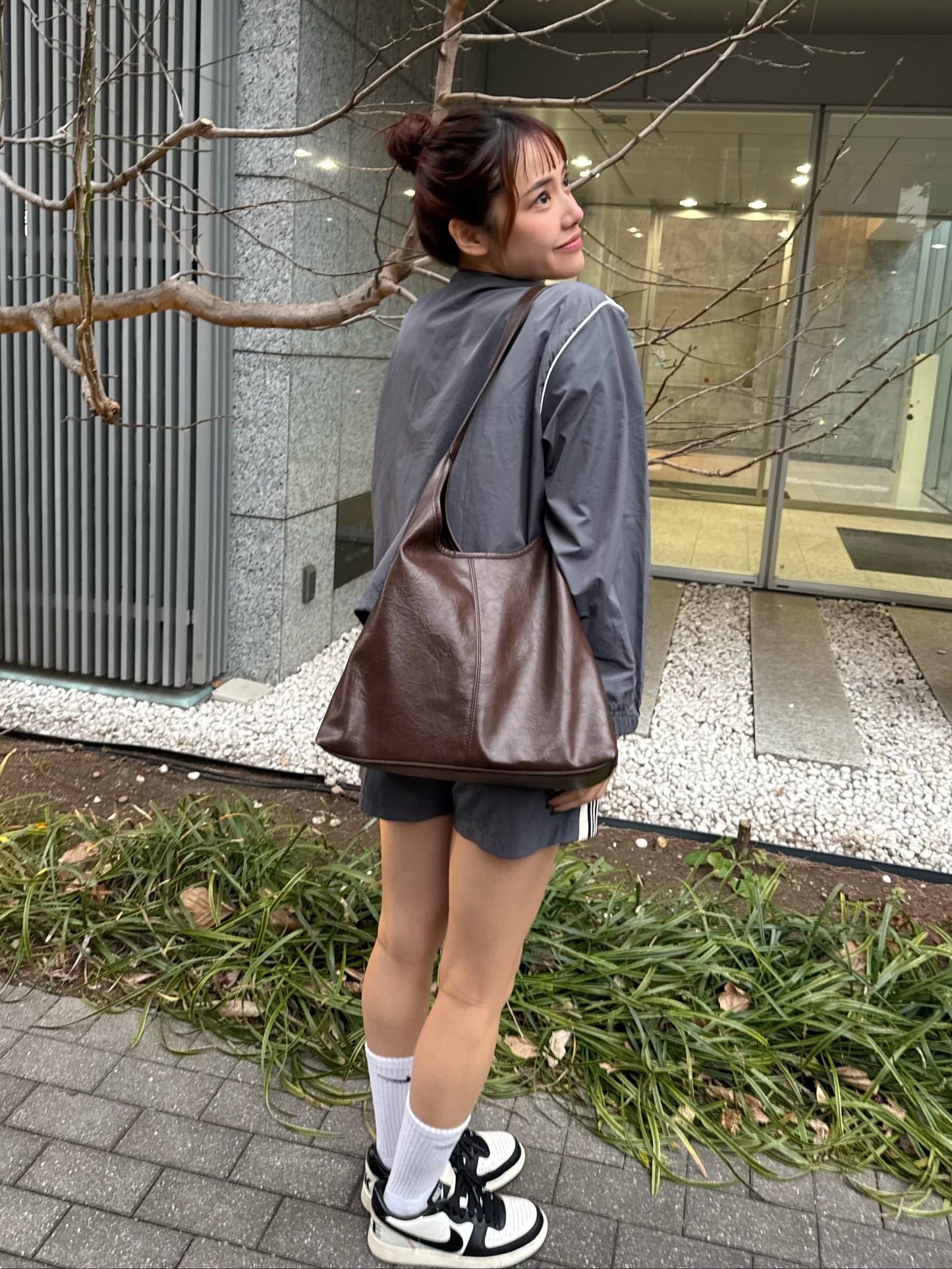 ダークブラウンハンドバッグ DPB47463