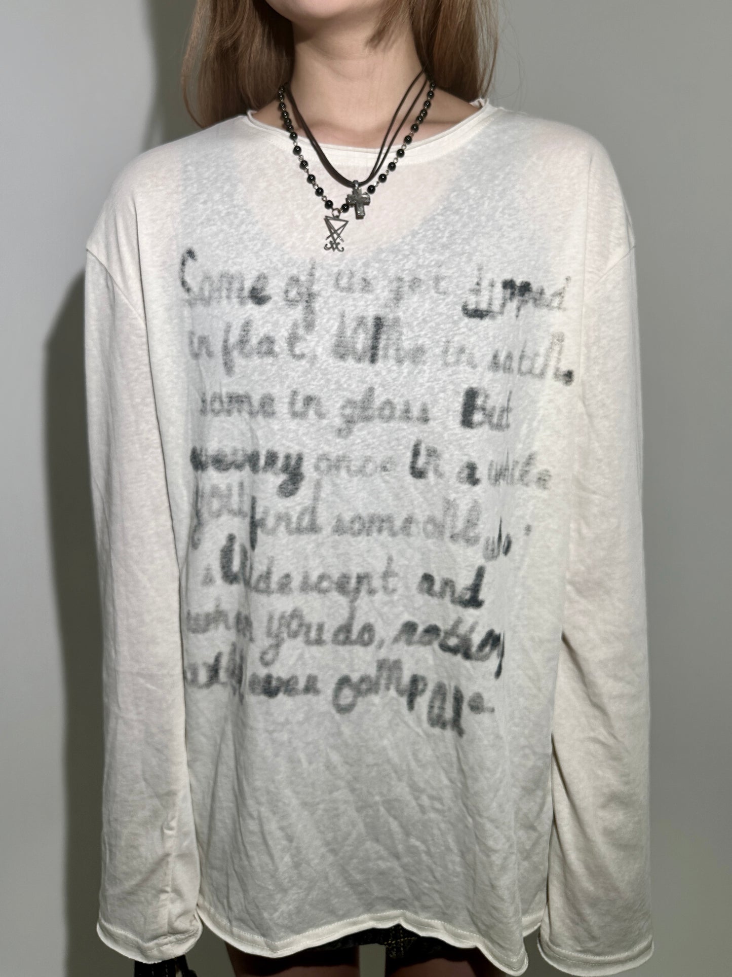 ホワイトロングTシャツ DPB67008