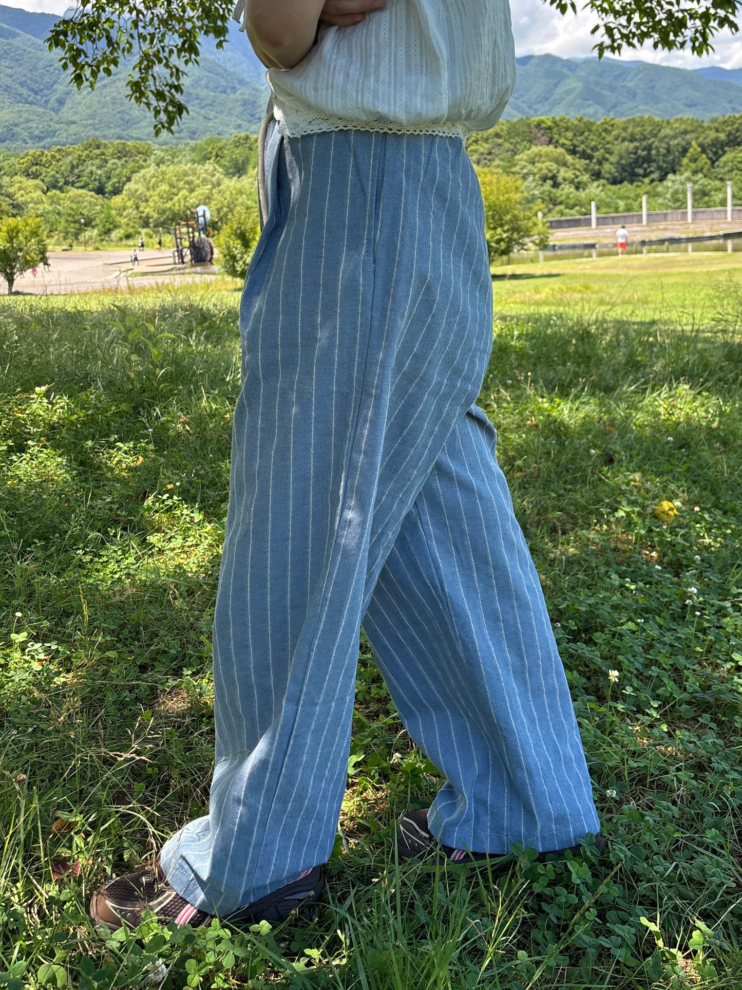 ワイドストライプパンツ DPB84215