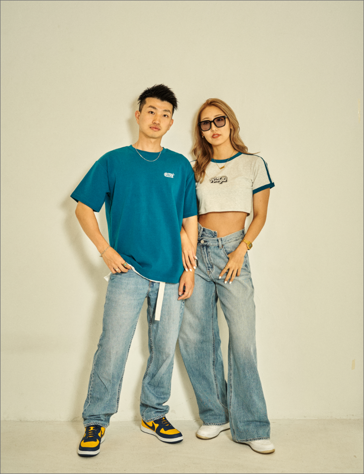 RiTyle CROPPED RINGER TEE