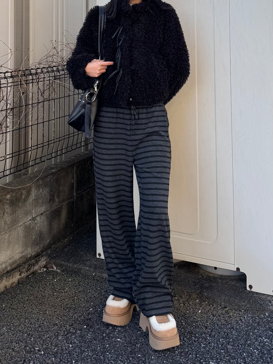 ボーダーニットパンツ DPB93080