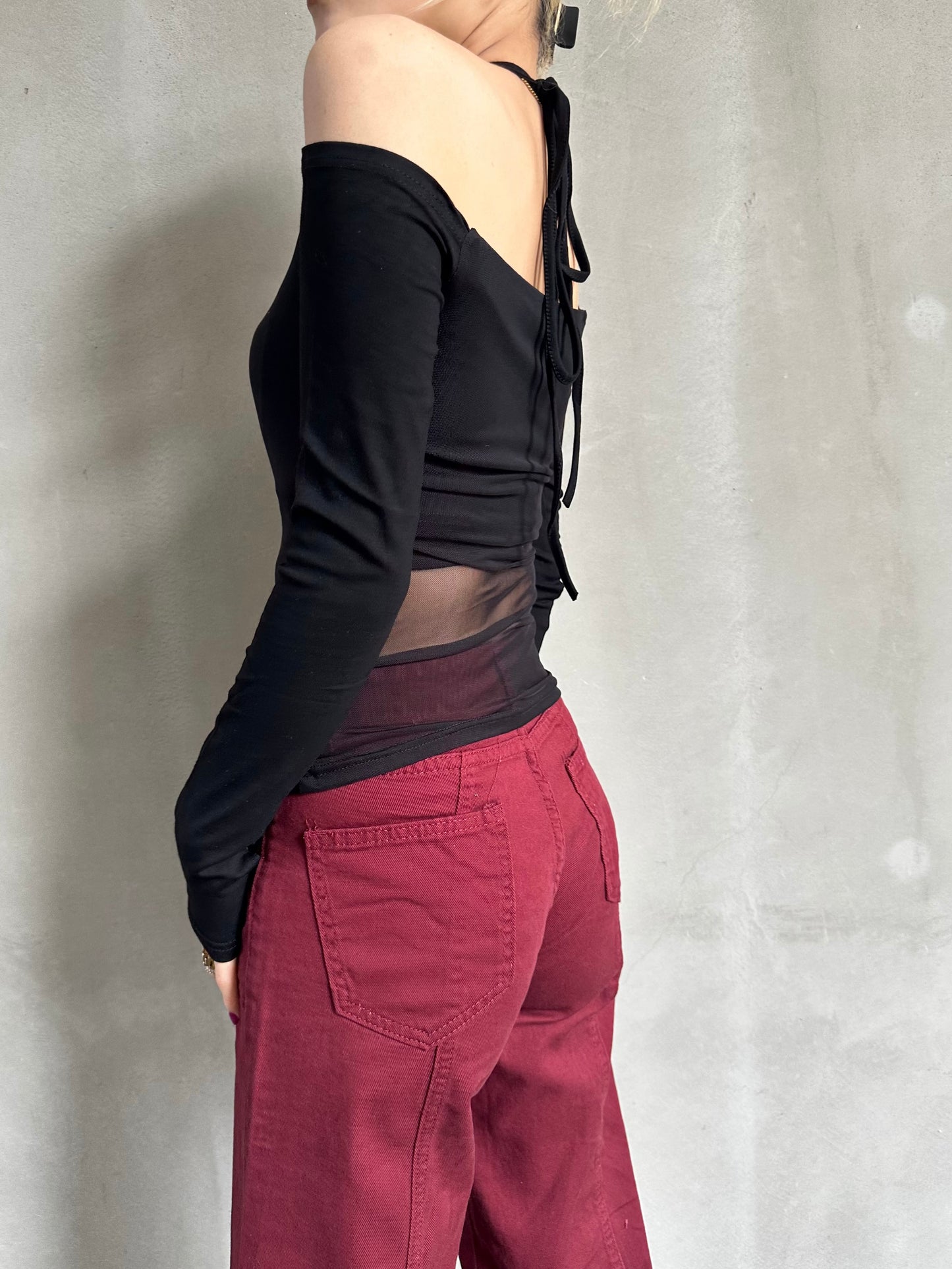 シースルーオフショルトップス DPB26511