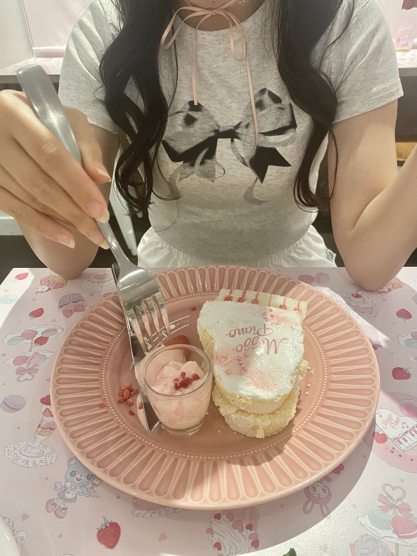 グラフィックリボンTシャツ CPA40041