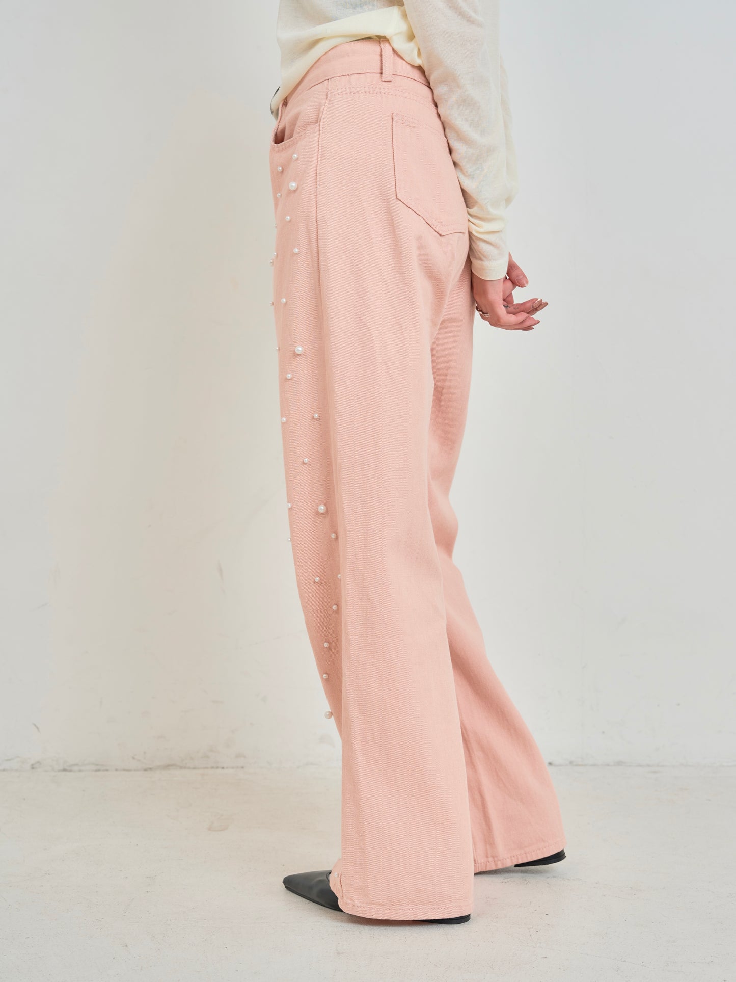 ピンクパールデニムパンツ DPB75056
