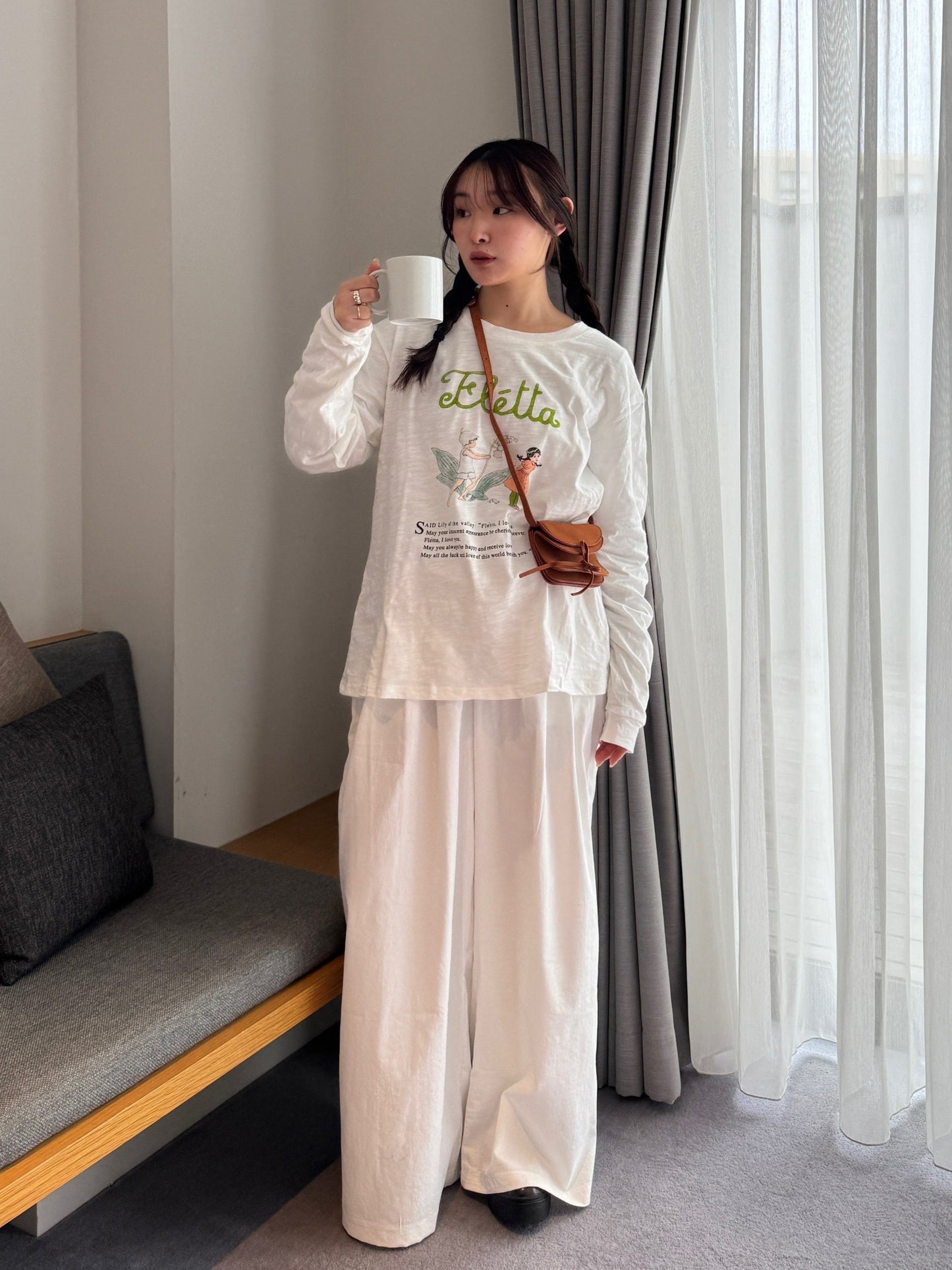 イラストプリントロングTシャツ DPB78131