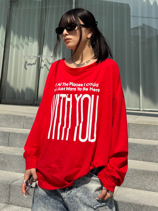ロゴデザインロングスリーブTシャツ DPB86025
