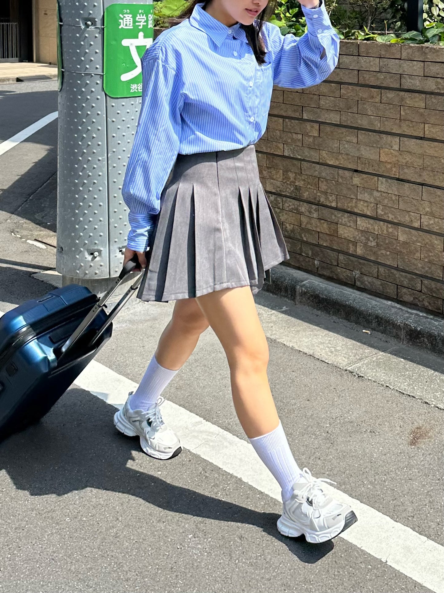 ブルーストライプシャツ DPB47260