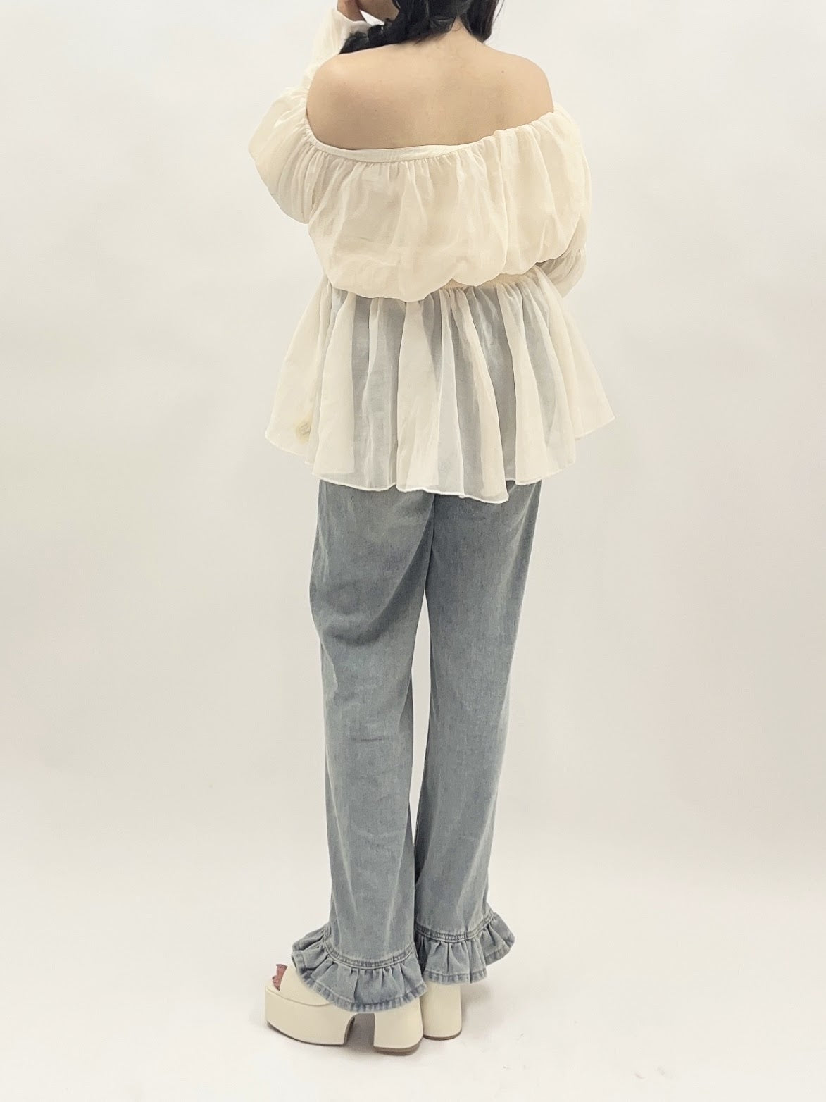 ホワイトレースチュニック CPA36001