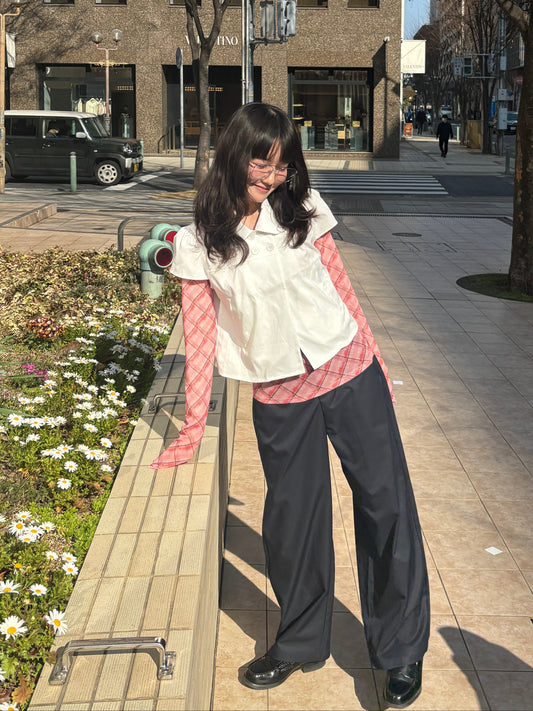 ダブルボタンレトロシャツ DPA43768