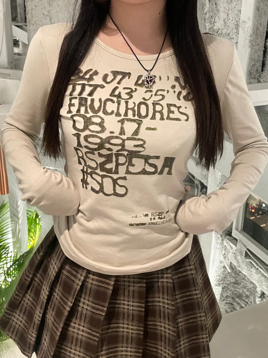 レタリングロングTシャツ DPB74104