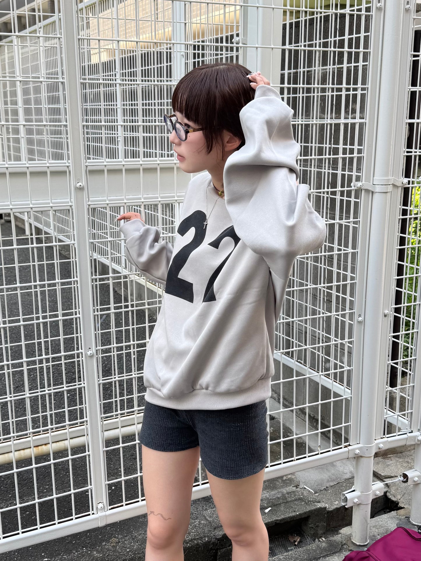 22ロゴオフショルスウェット DPB85293