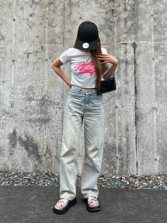 ライトカラーストレートデニムパンツ DPB73084