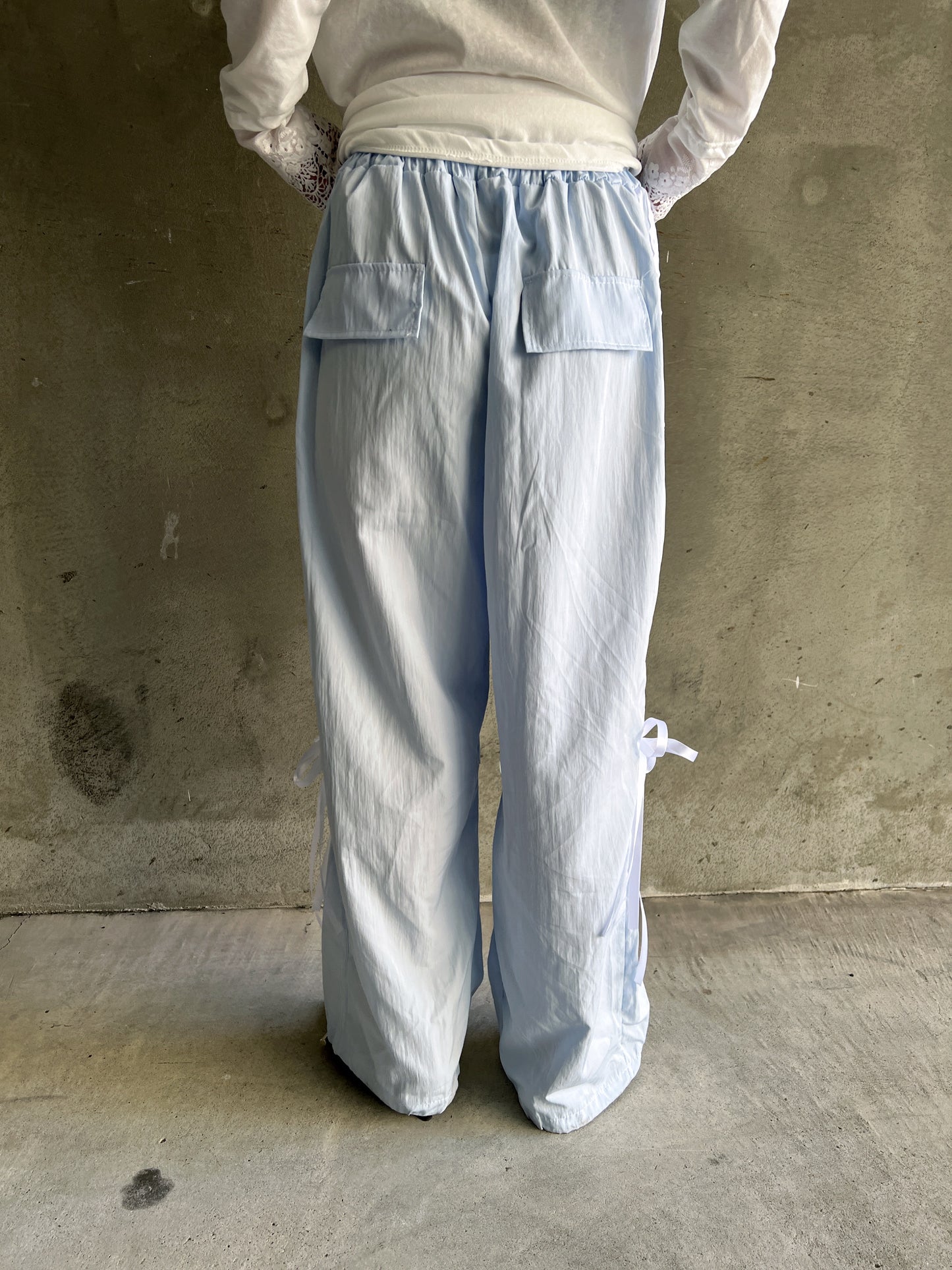 ラインリボンワイドパンツ DPB79139