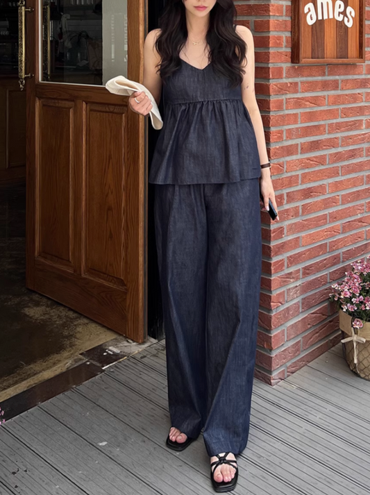 デニムフレアキャミソール CPA42332