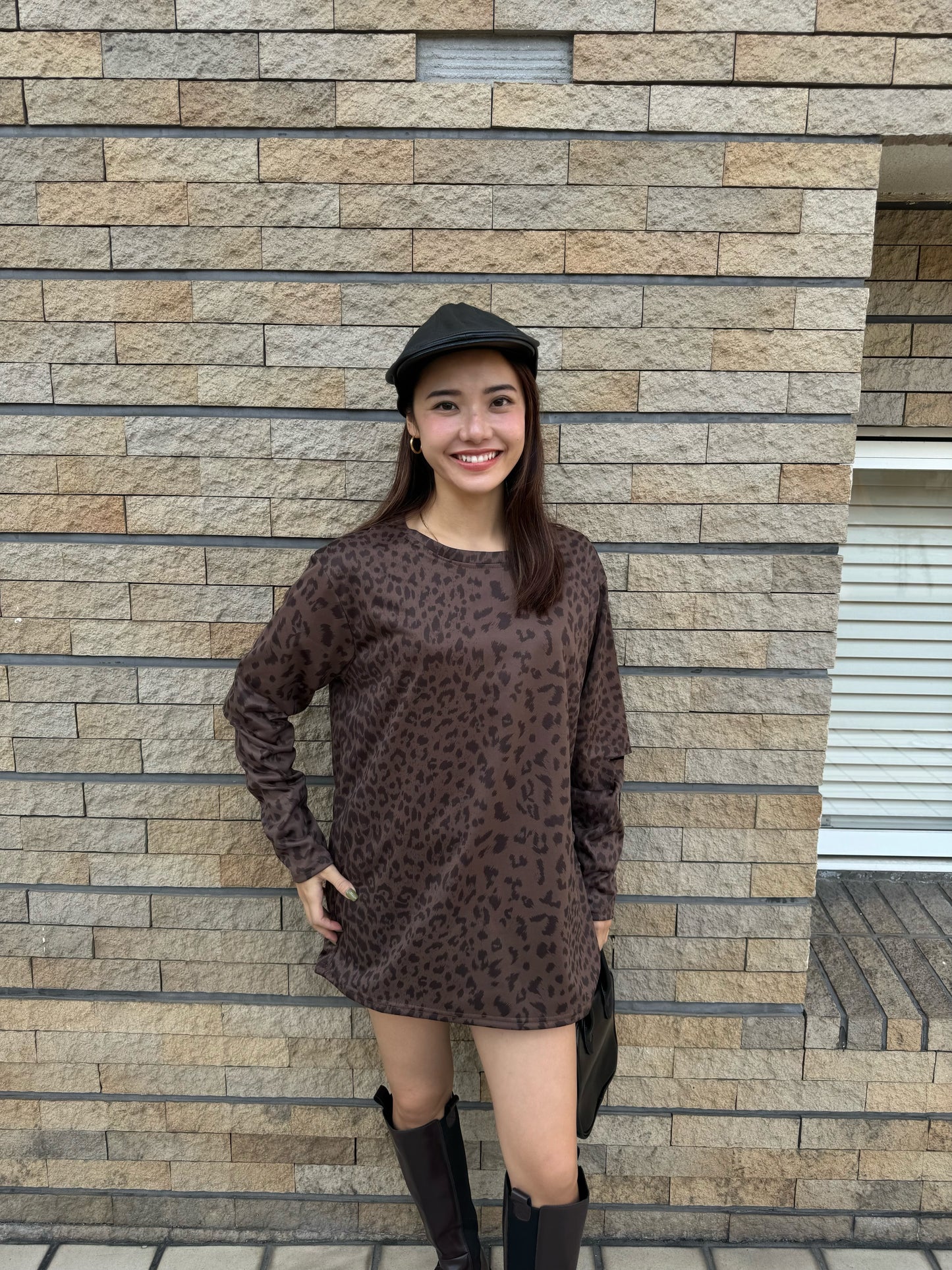 レオパードロングTシャツ DPB47336