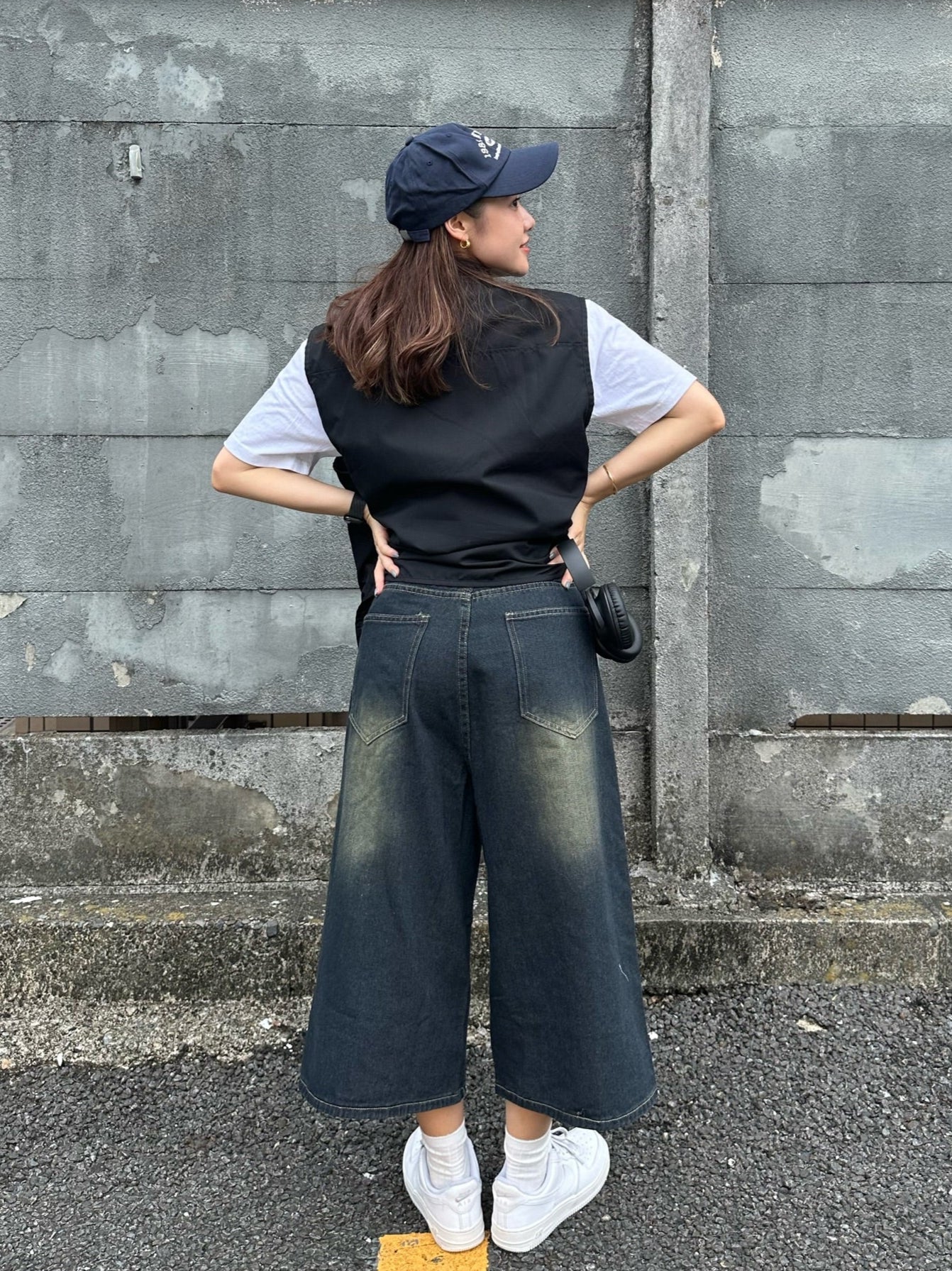 ウォッシュデニムハーフパンツ DPB47304