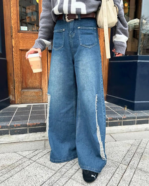 ダメージラインデニムパンツ DPB87033