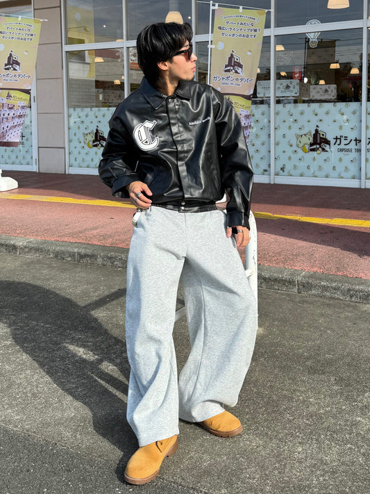 フェイクレザーバックロゴアウター DPB90041