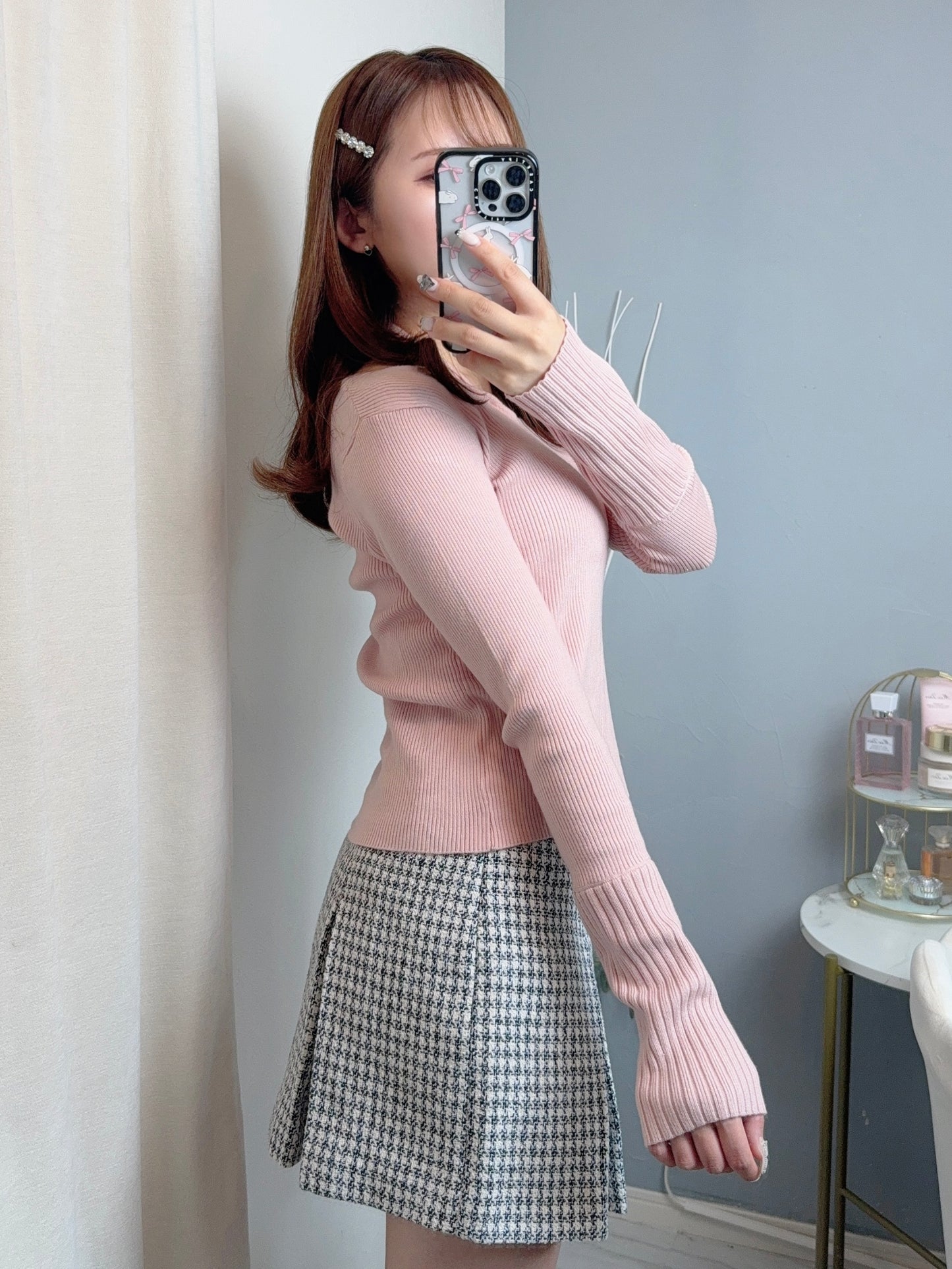 デコルテピンクニット CPA32052