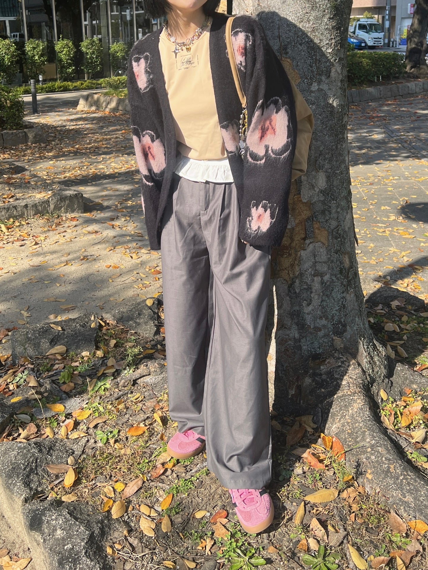 ウエストフリルワイドパンツ DPB79052