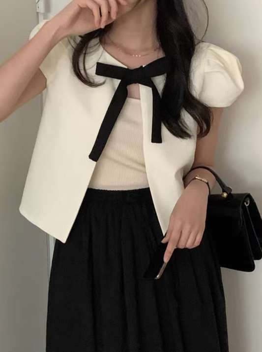 リボンパフスリーブトップス CPA42297