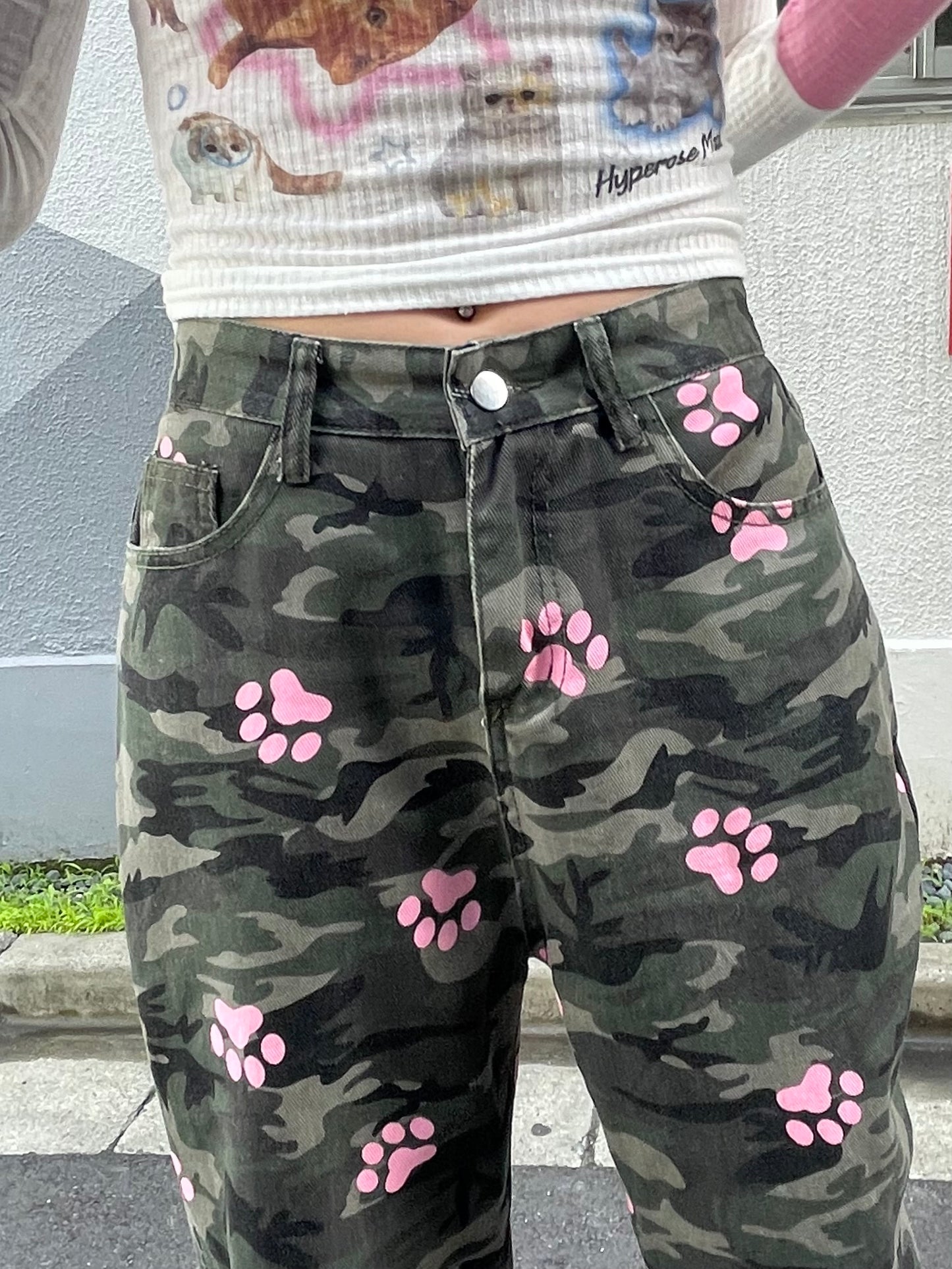 カモフラアニマルカーゴパンツ DPB67098