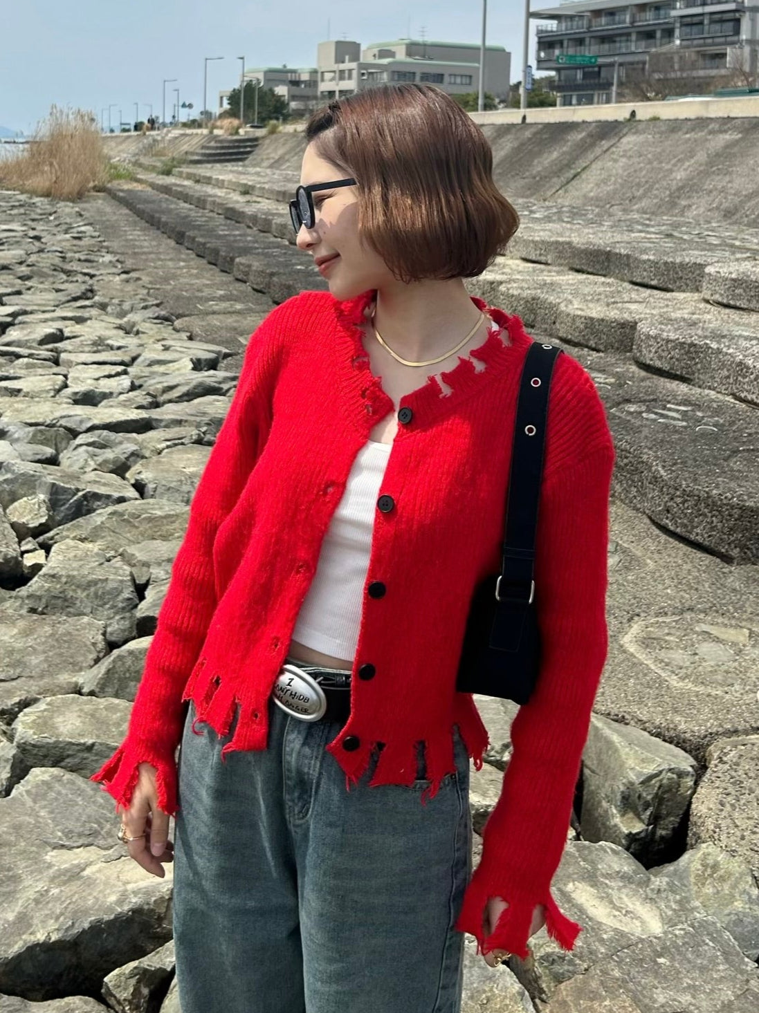 レッドダメージニット DPA61350 – CRAMMY