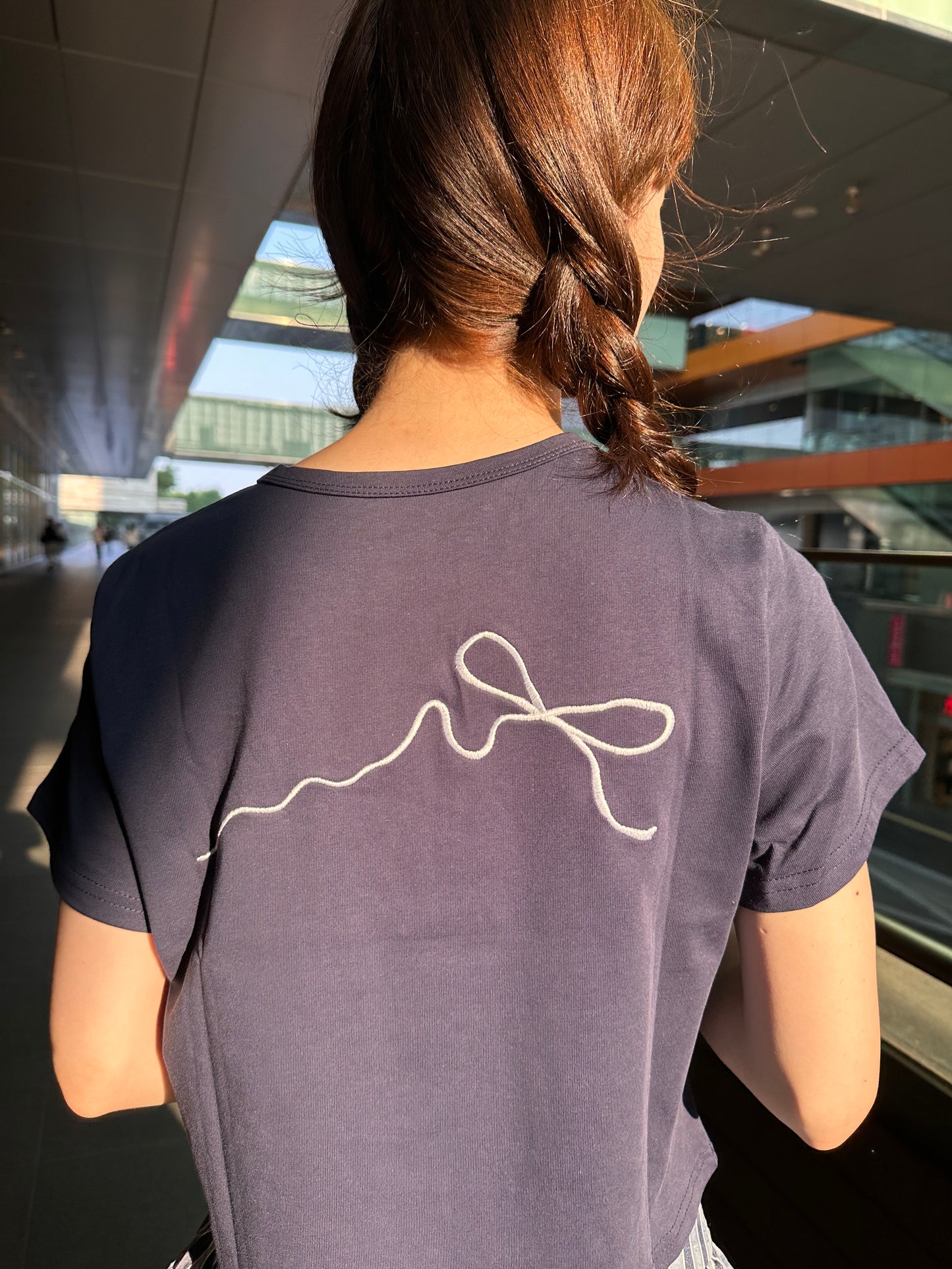 リボンデザインTシャツ DPA43430