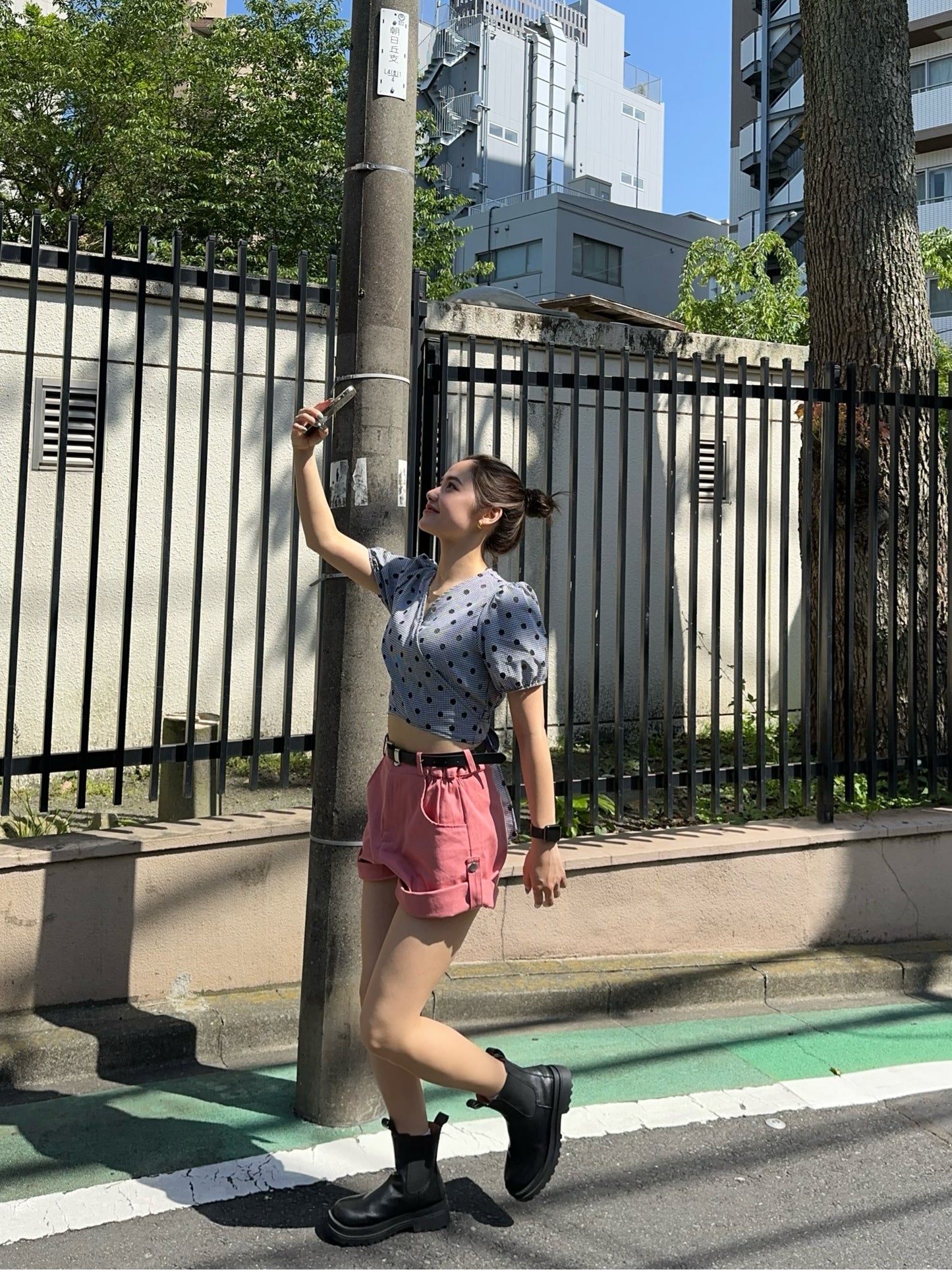 ピンクデニムショートパンツ DPB47281