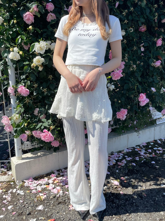 レースクロップドTシャツ DPB68062