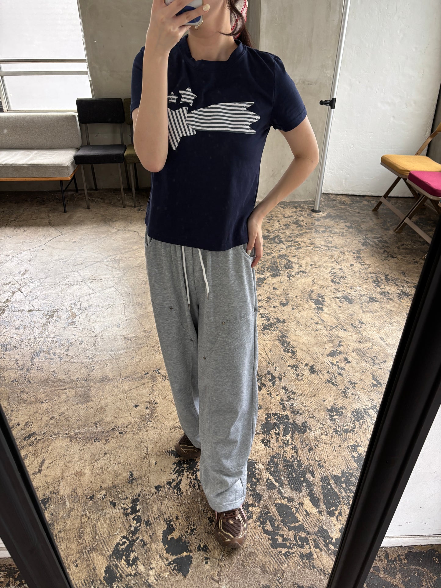ダブルニーデザインスウェットパンツ DPB84175