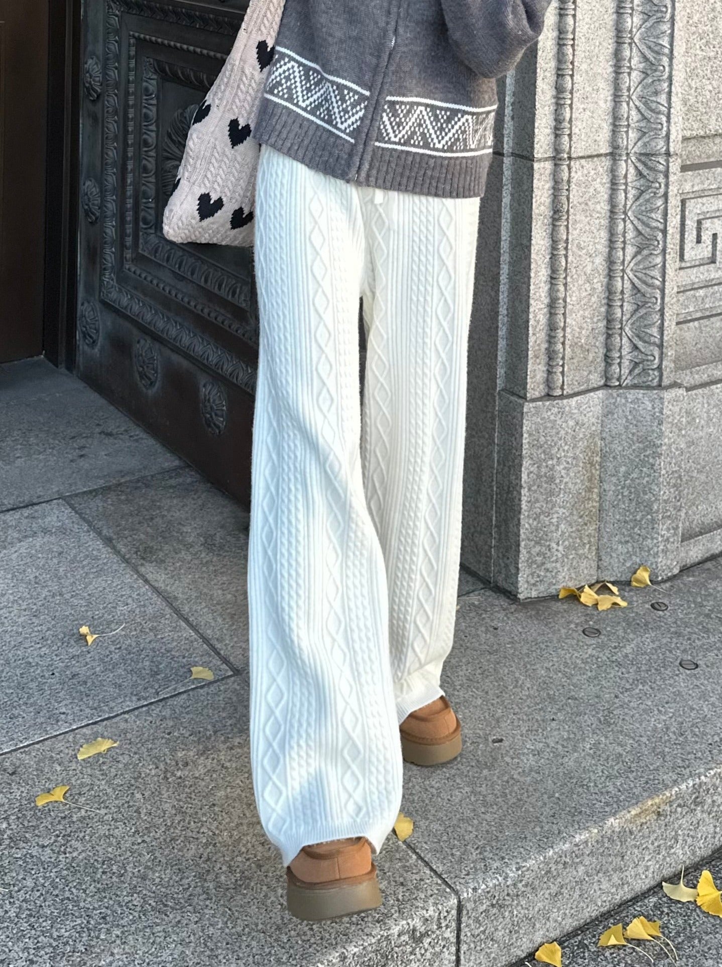 knit jogger pants/4color/2size | F A S H I R U